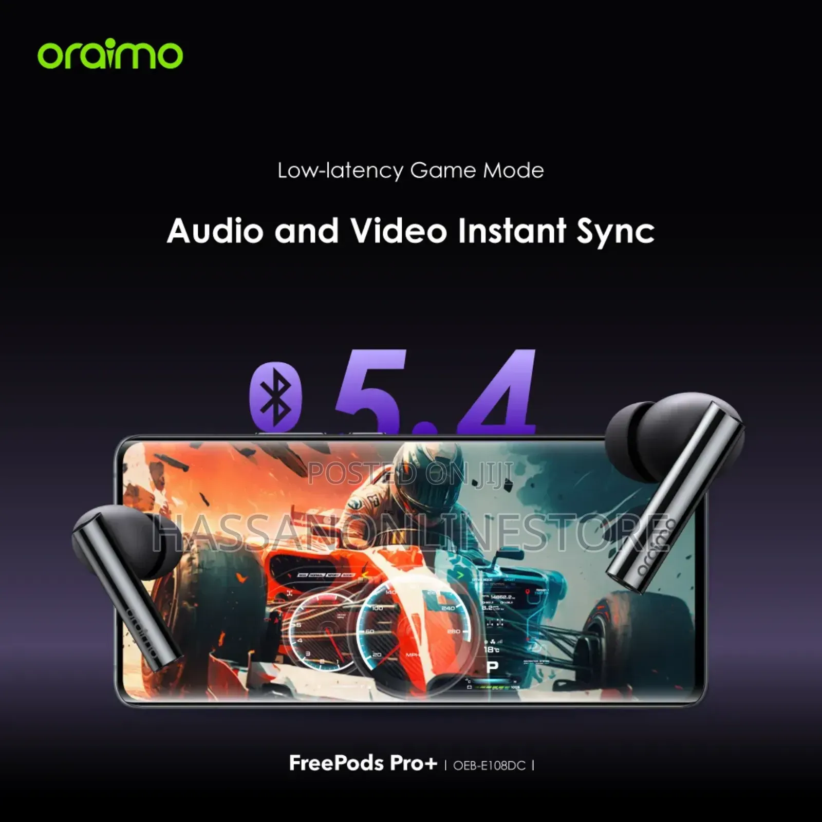 Oraimo Freepods Pro+ Hybrid Anc True Wireless Earbuds