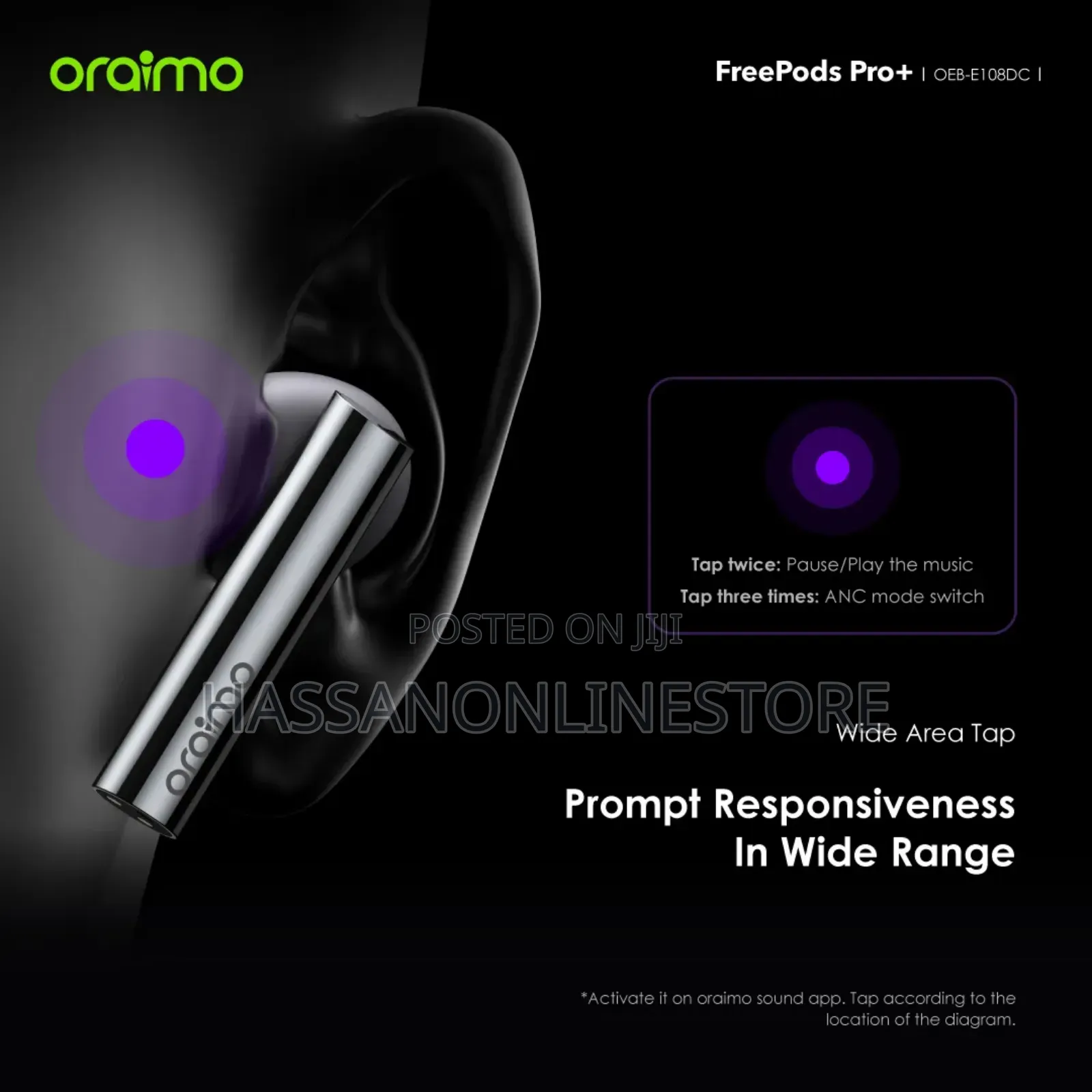 Oraimo Freepods Pro+ Hybrid Anc True Wireless Earbuds