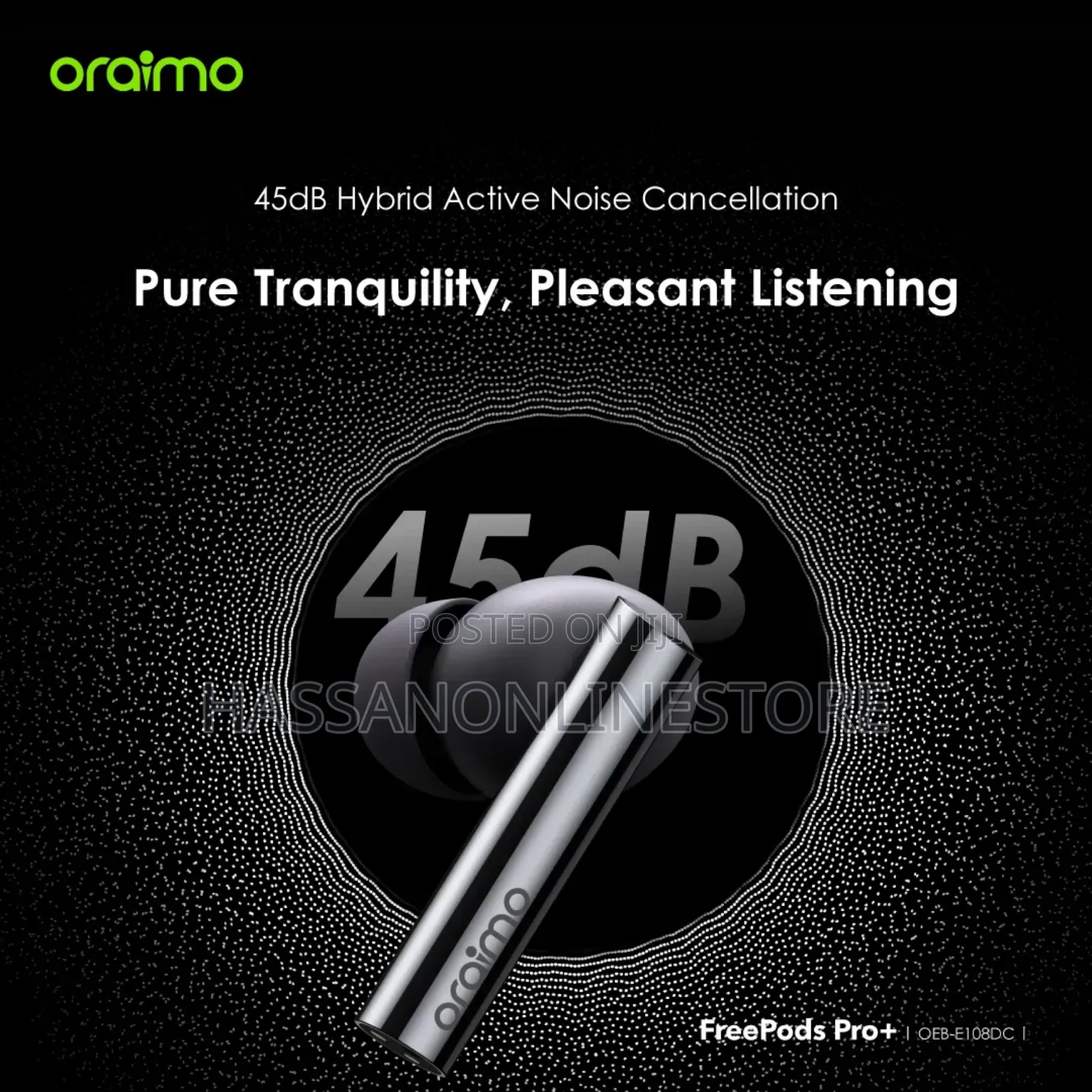 Oraimo Freepods Pro+ Hybrid Anc True Wireless Earbuds