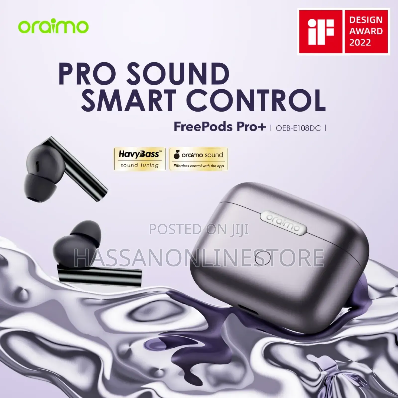 Oraimo Freepods Pro+ Hybrid Anc True Wireless Earbuds