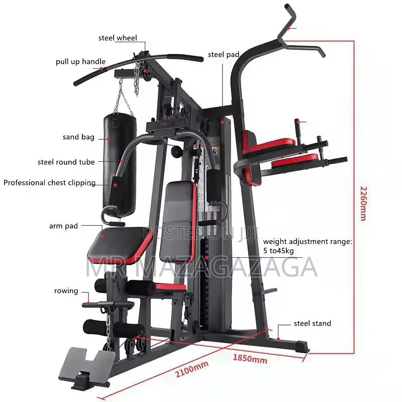 Three Station at Home Gym