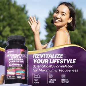 Resveratrol Supplement 12600mg Nad+ 100mg Milk Thistle 900mg