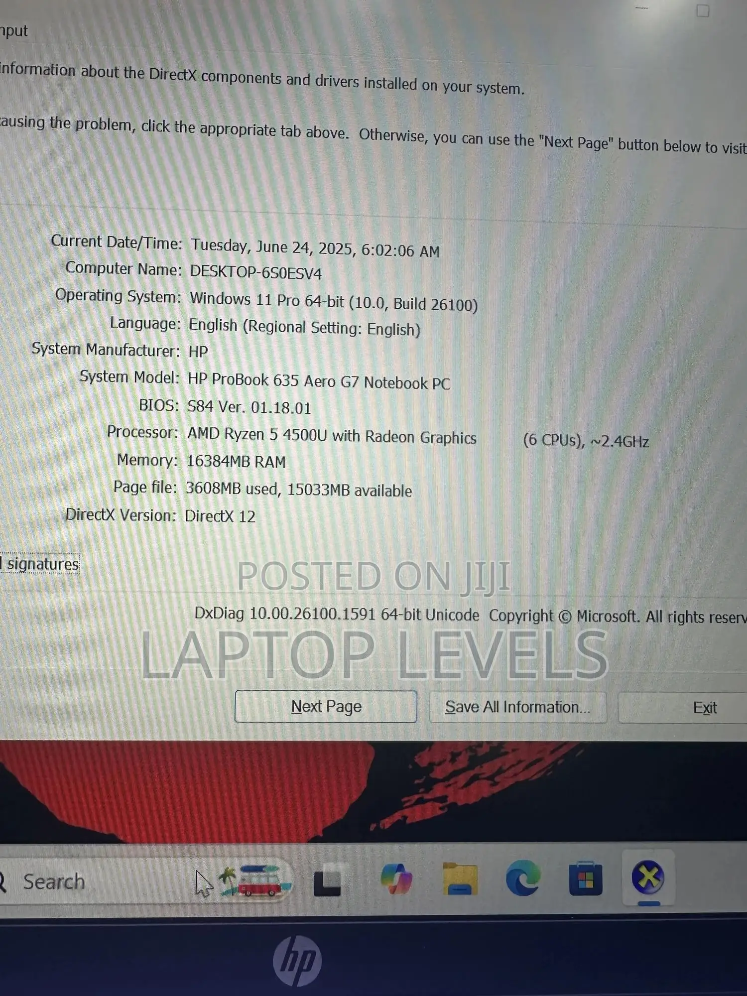 Laptop HP 630 16GB AMD Ryzen 5 SSD 256GB