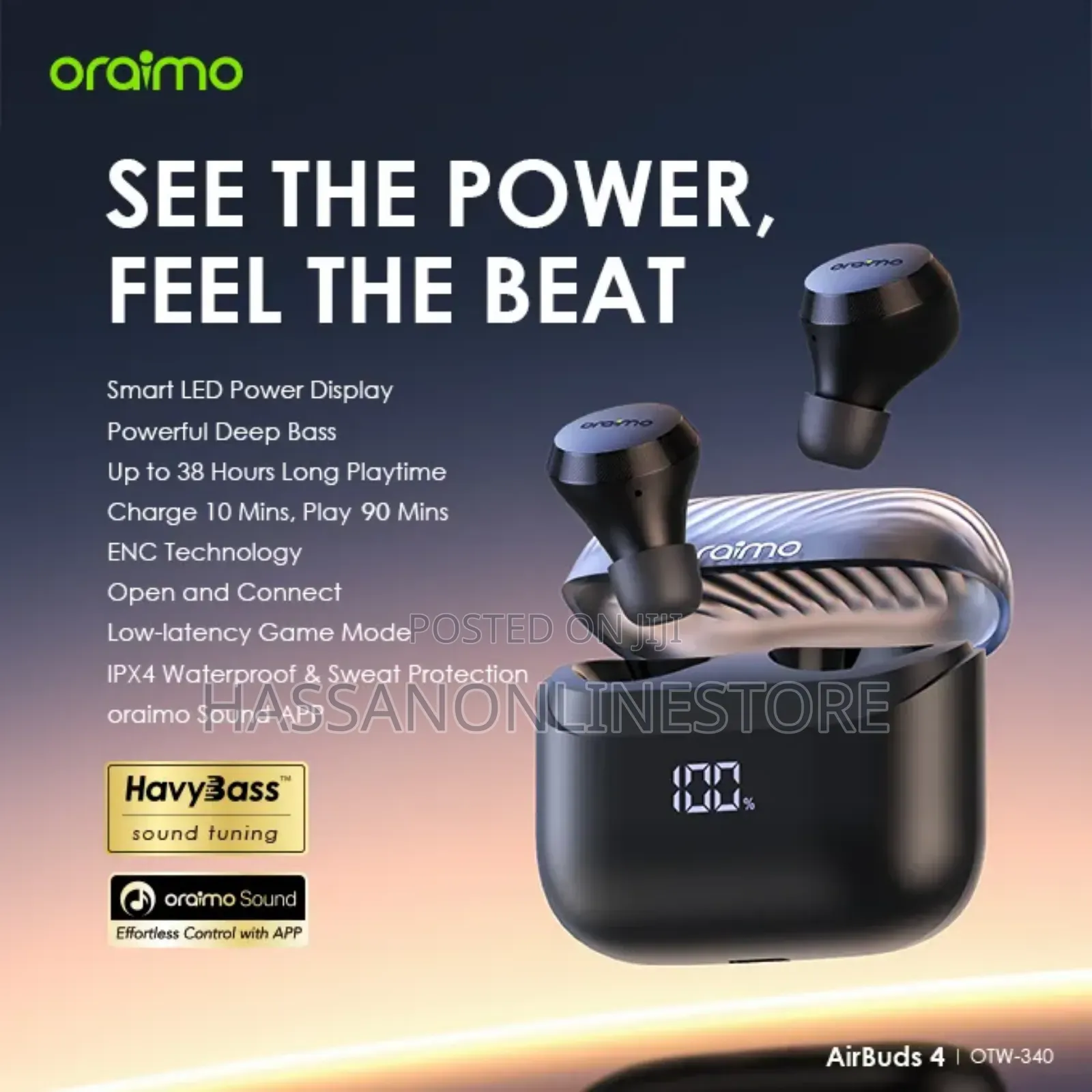 Oraimo Airbuds 4 Enc True Wireless Earbuds