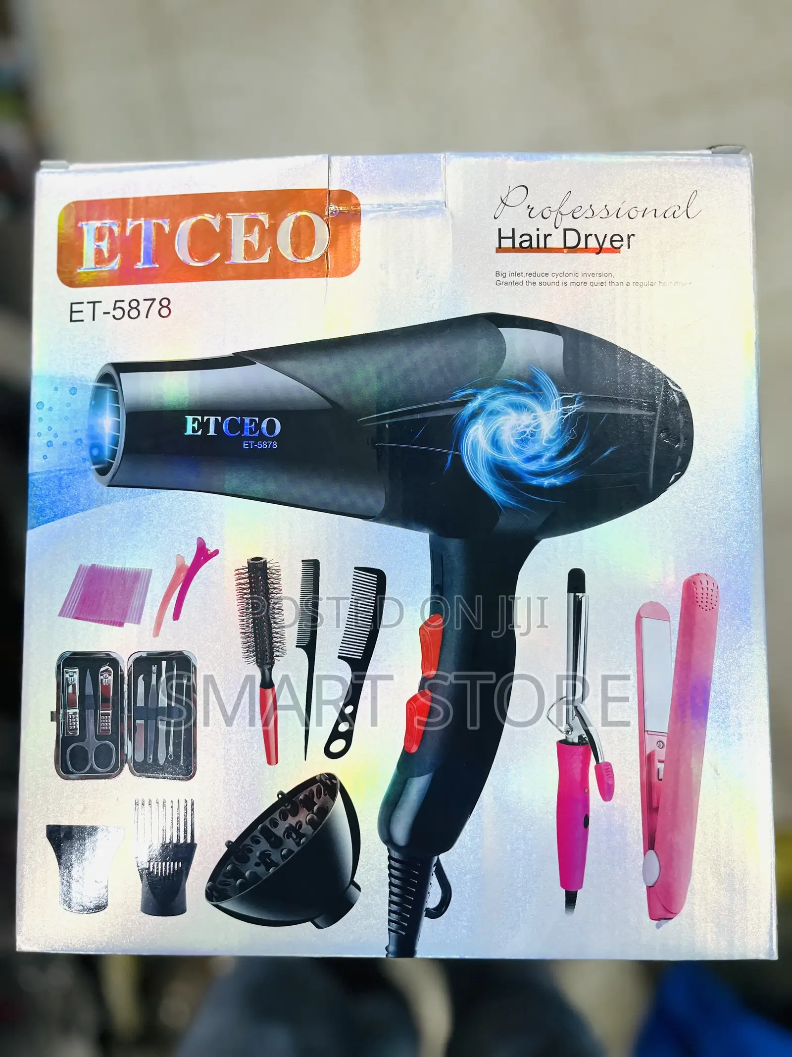 Etceo Et-5878 Professional Hair Dryer Set Complete Salon Kit