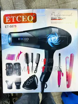Etceo Et-5878 Professional Hair Dryer Set Complete Salon Kit
