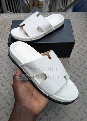 Men's Stylish and Classic White Sandals,Hermes Brand