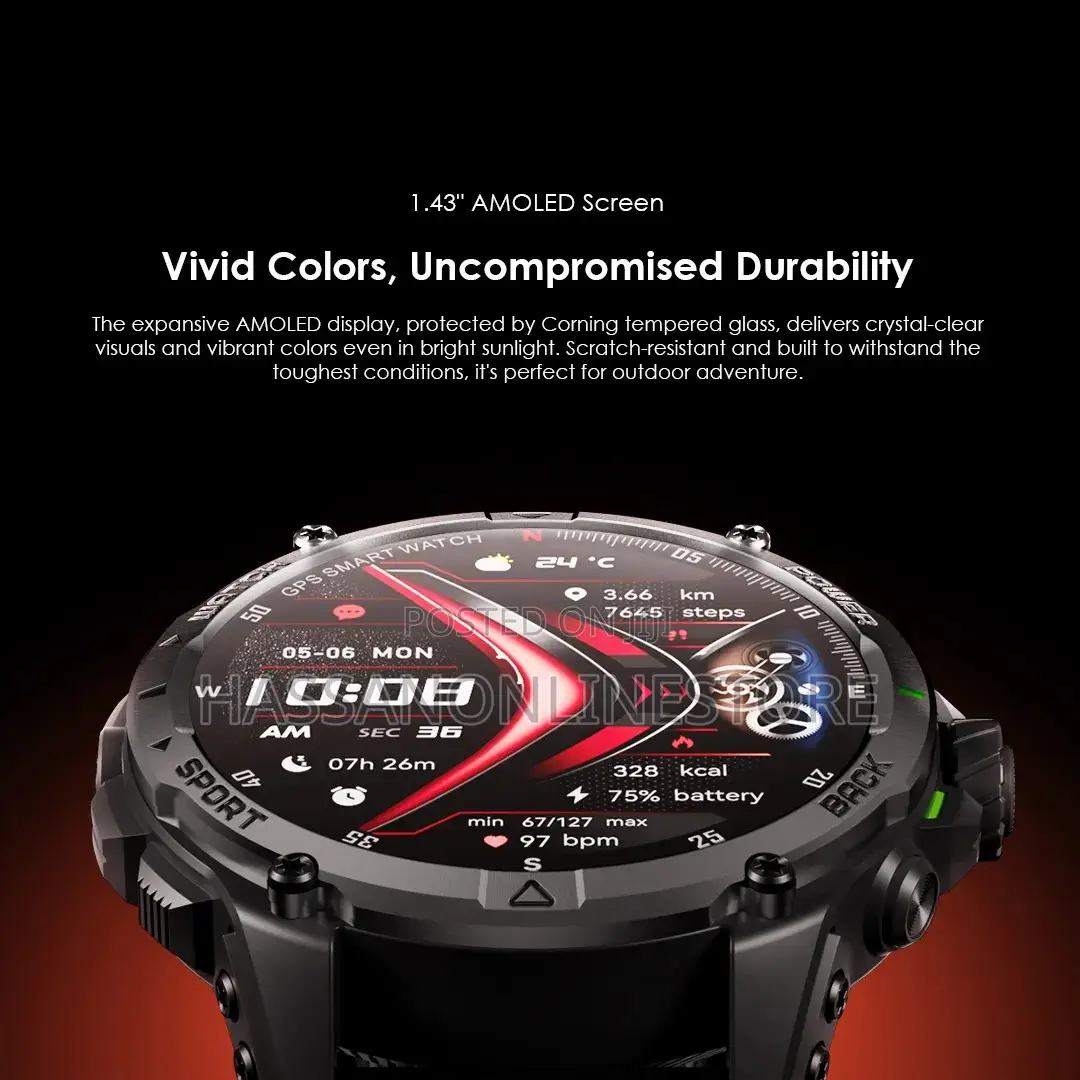 Oraimo Watch Gt 1.43" Amoled 3atm GPS Smart Watch