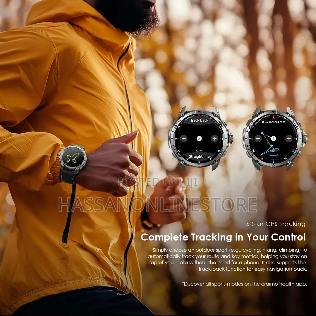 Oraimo Watch Gt 1.43" Amoled 3atm GPS Smart Watch