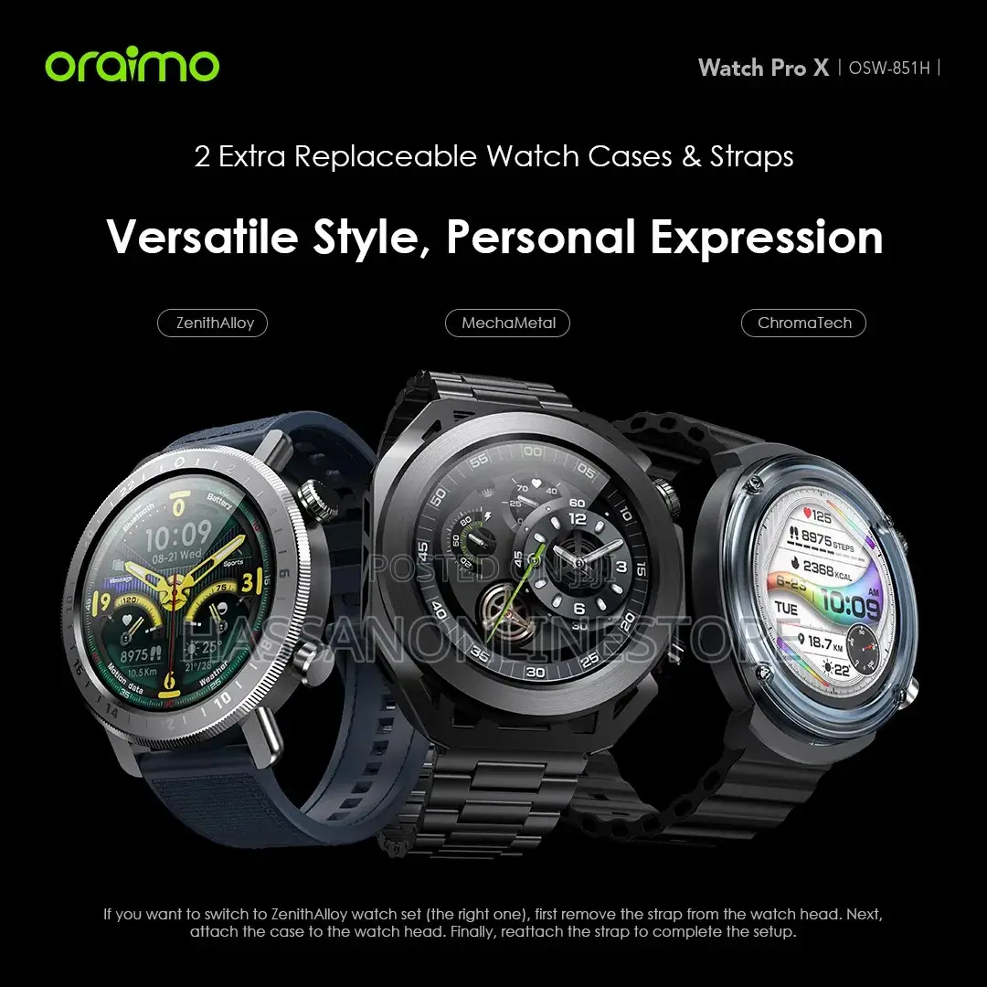 Oraimo Watch Pro X 1.43'' Amoled Ip68 Smart Watch