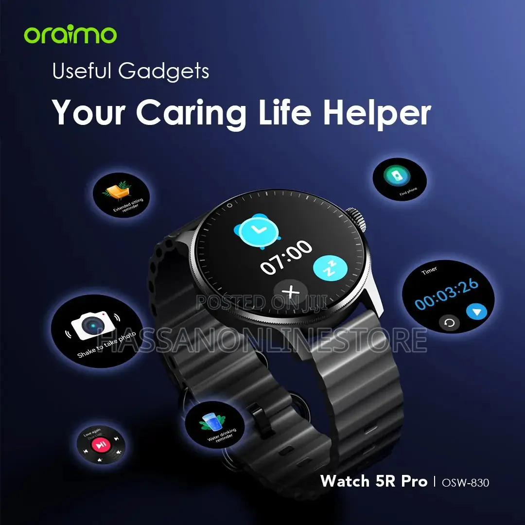 Oraimo Watch 5r Pro 1.43" Amoled 2.5dip68 Smart Watch