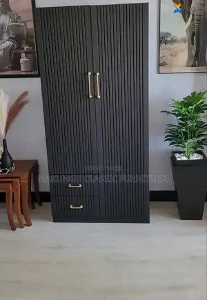 Wardrobes With Two Doors,Multi Black Color