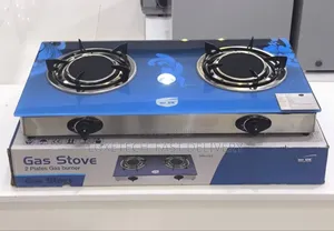 Mr Uk Gas Cooker 2 Burner With Tempered Glass