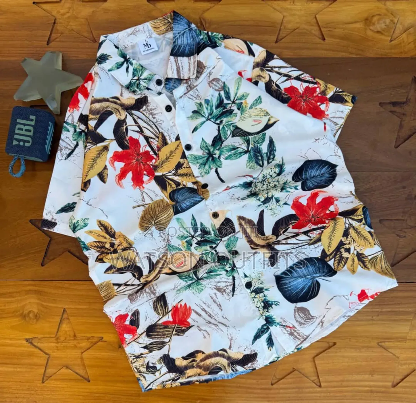 Men's Exciting Short Sleeve Shirts With Various Flowers