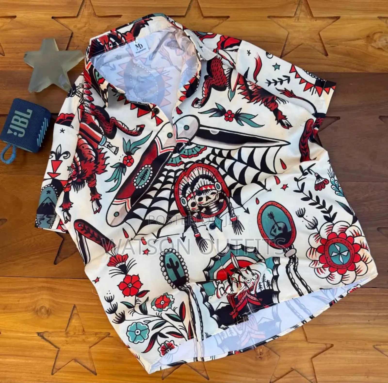 Men's Exciting Short Sleeve Shirts With Various Flowers