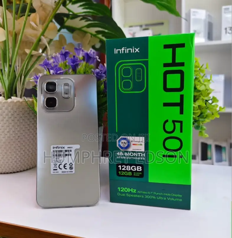 New Infinix Hot 50i 128 GB Silver