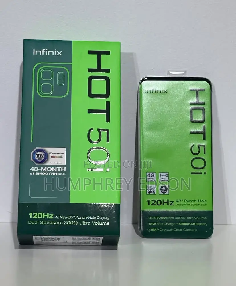 New Infinix Hot 50i 128 GB Silver