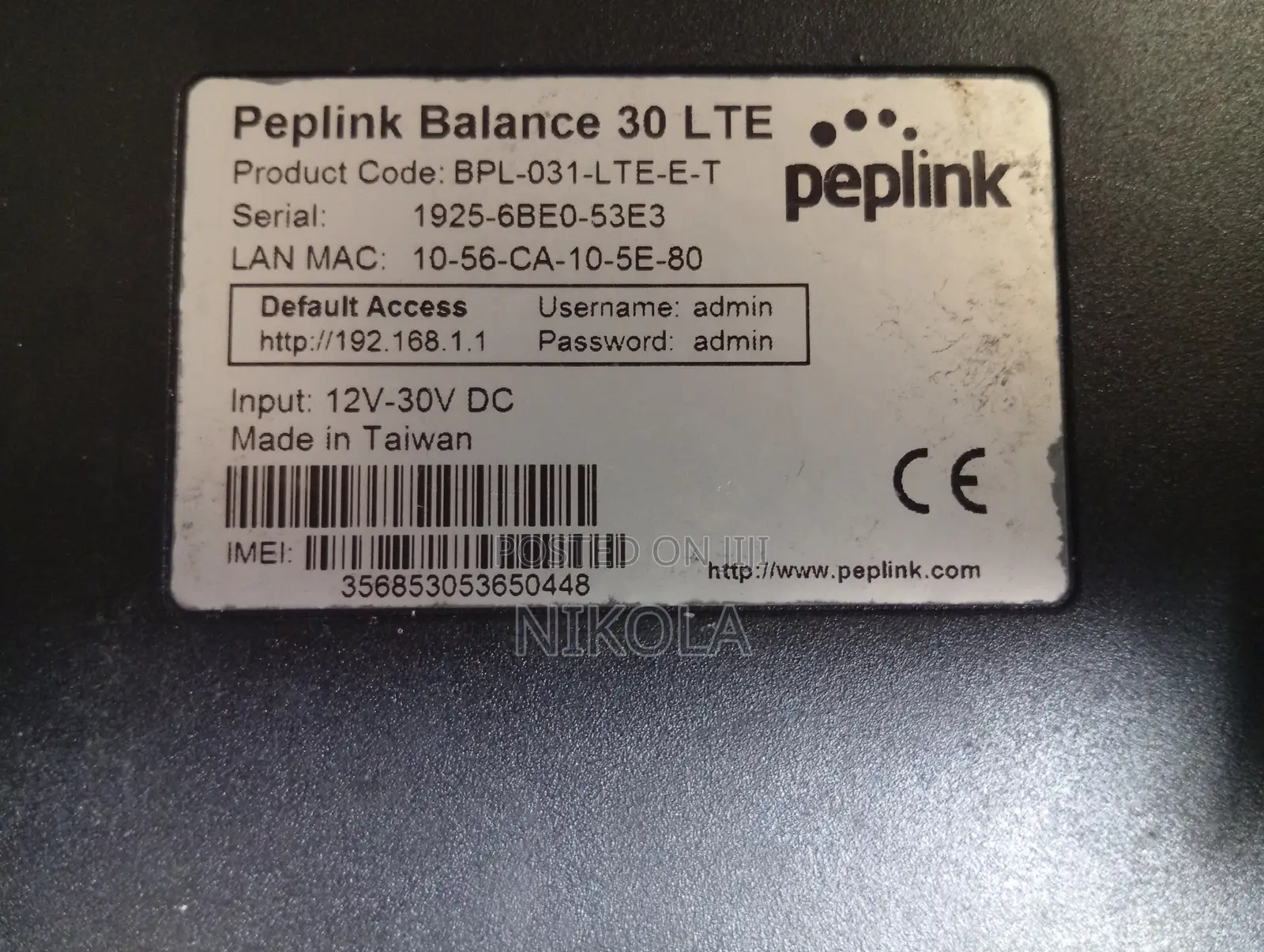 Peplink Balance30 Lte