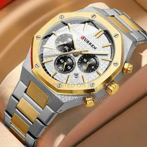 Curren 8440 Men's Watch Six Pin Quartz Calendar SGBW