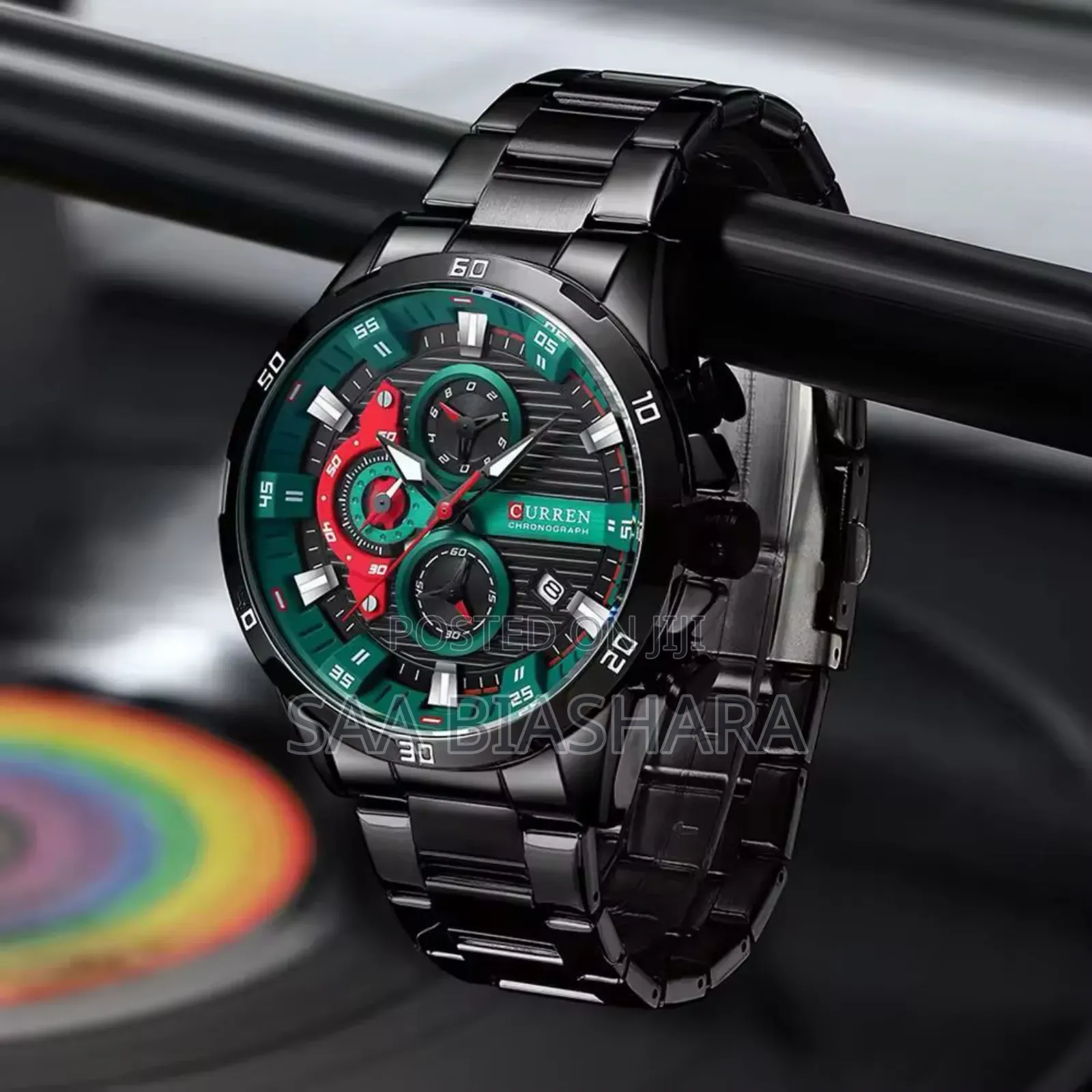 Curren 8402 Wristwatch Stainless Steel Black