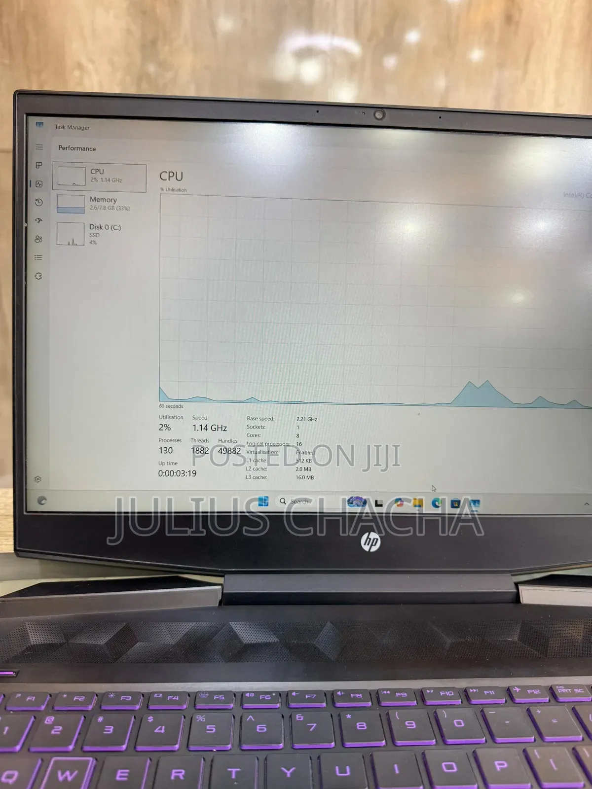 Laptop HP 15 8GB Intel Core I7 SSD 256GB