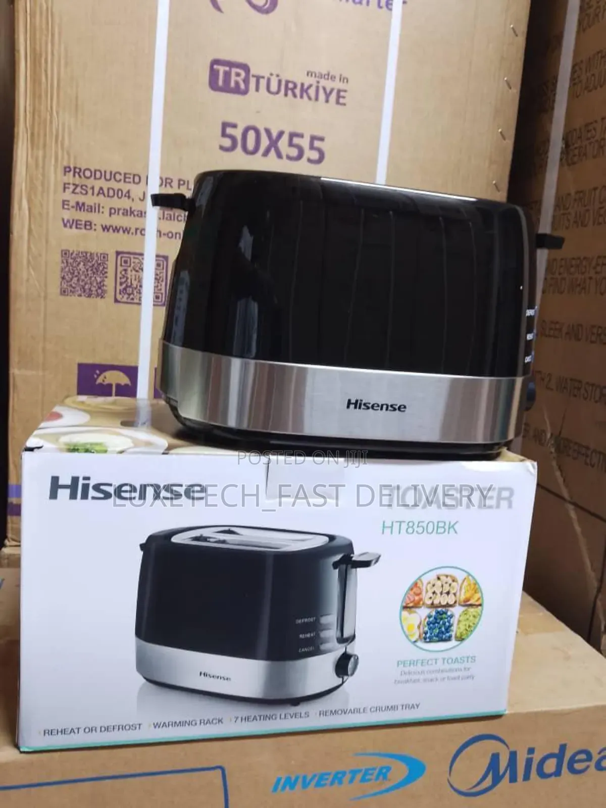 Hisense 2-Slice Bread Toaster Ht850bk