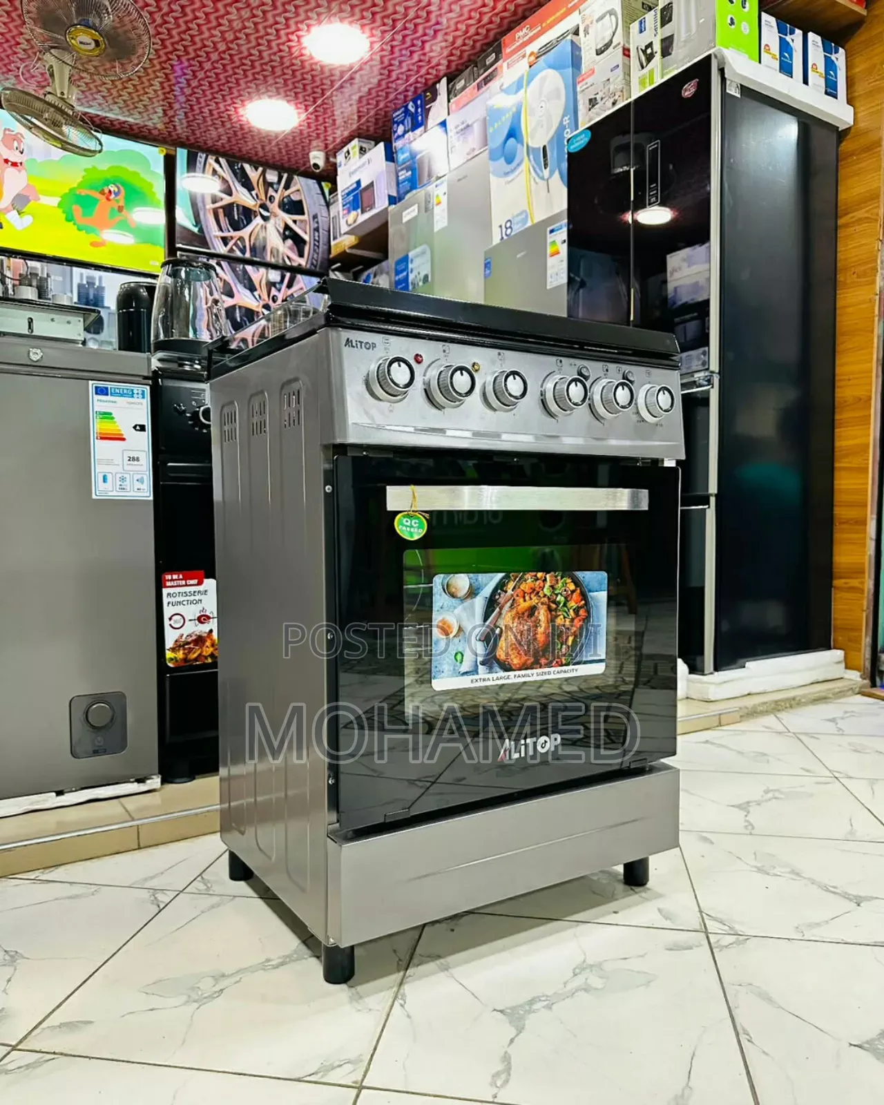 Alitop 3gas 1electric Cooker Jiko La Kisasa