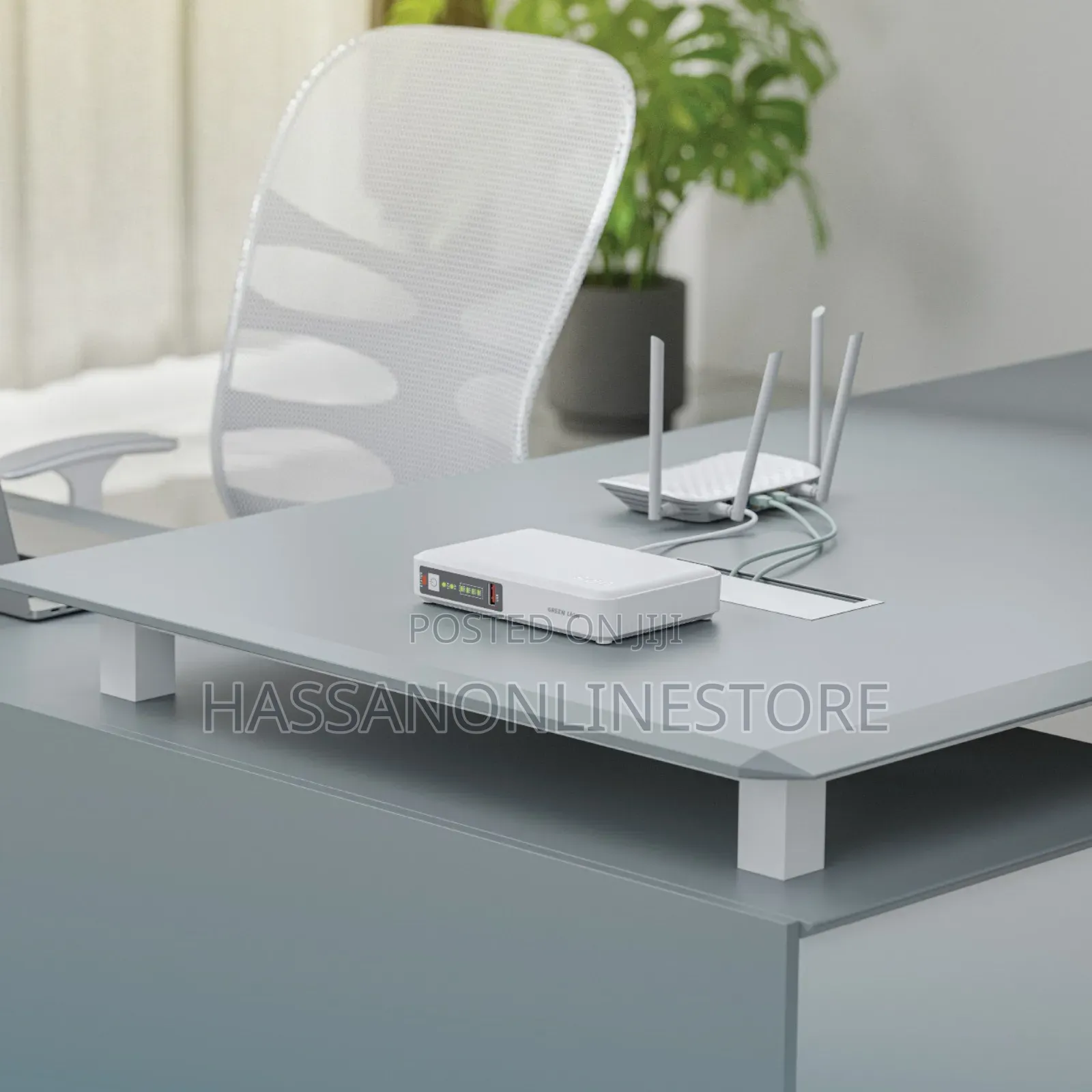 Green Lion Mini Dc Ups Multifunction Network - White