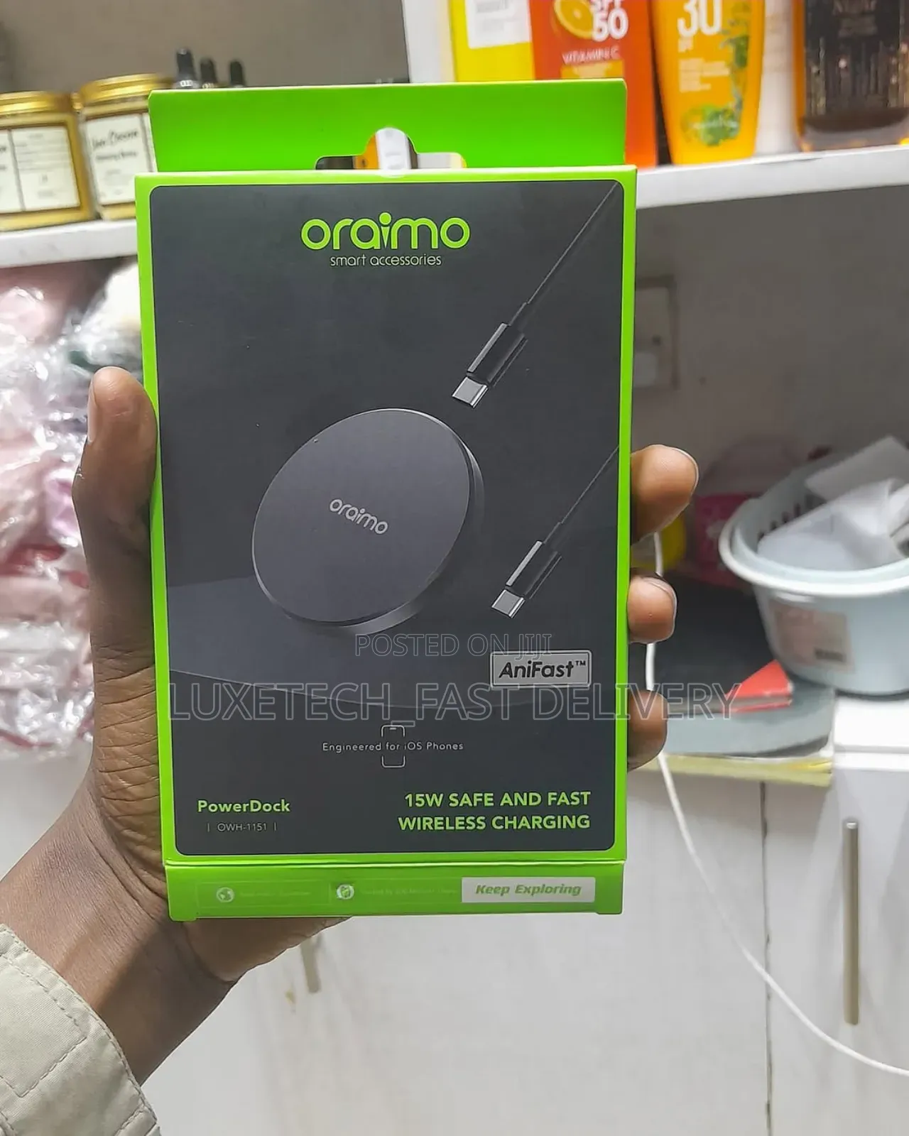 Oraimo Powerdock 15w Magnetic Wireless Charging Pad