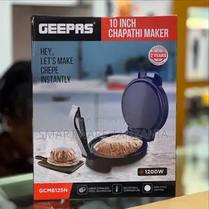 Geepas Chapati Maker - Non-Stick Coating, Thermostat Control