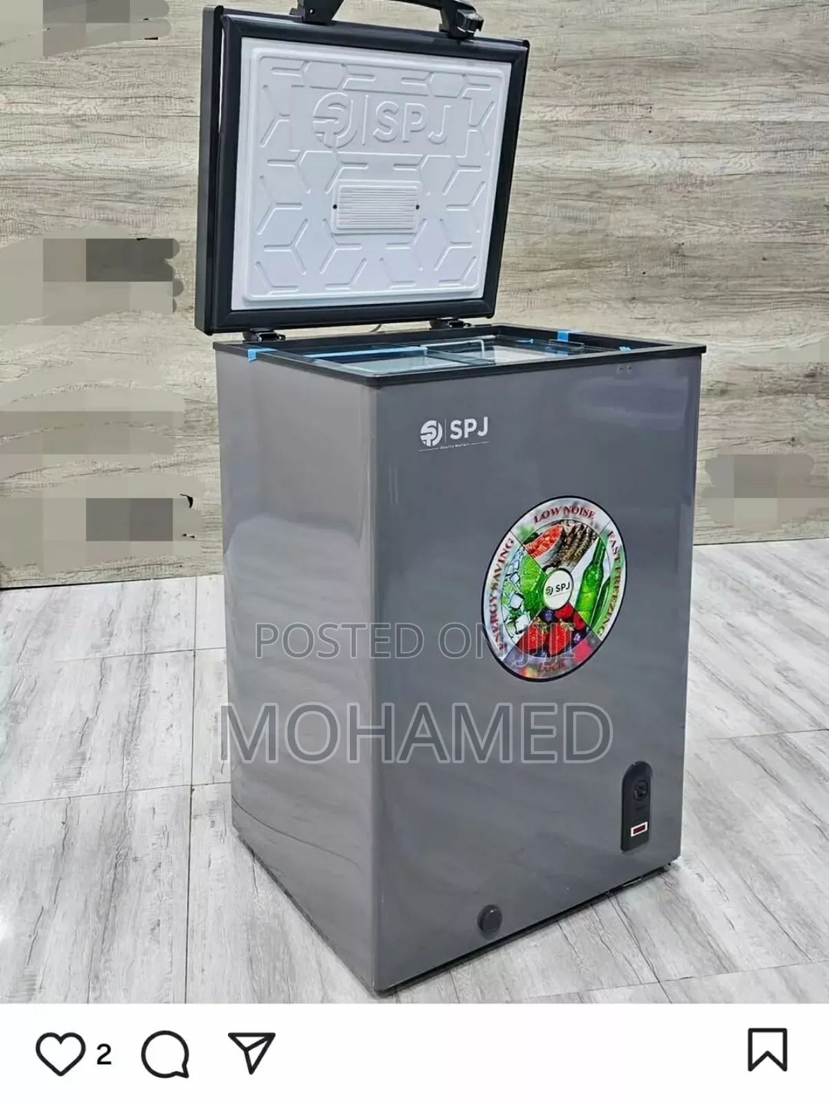SPJ Freezer Yenye Ujazo Wa Lita 100