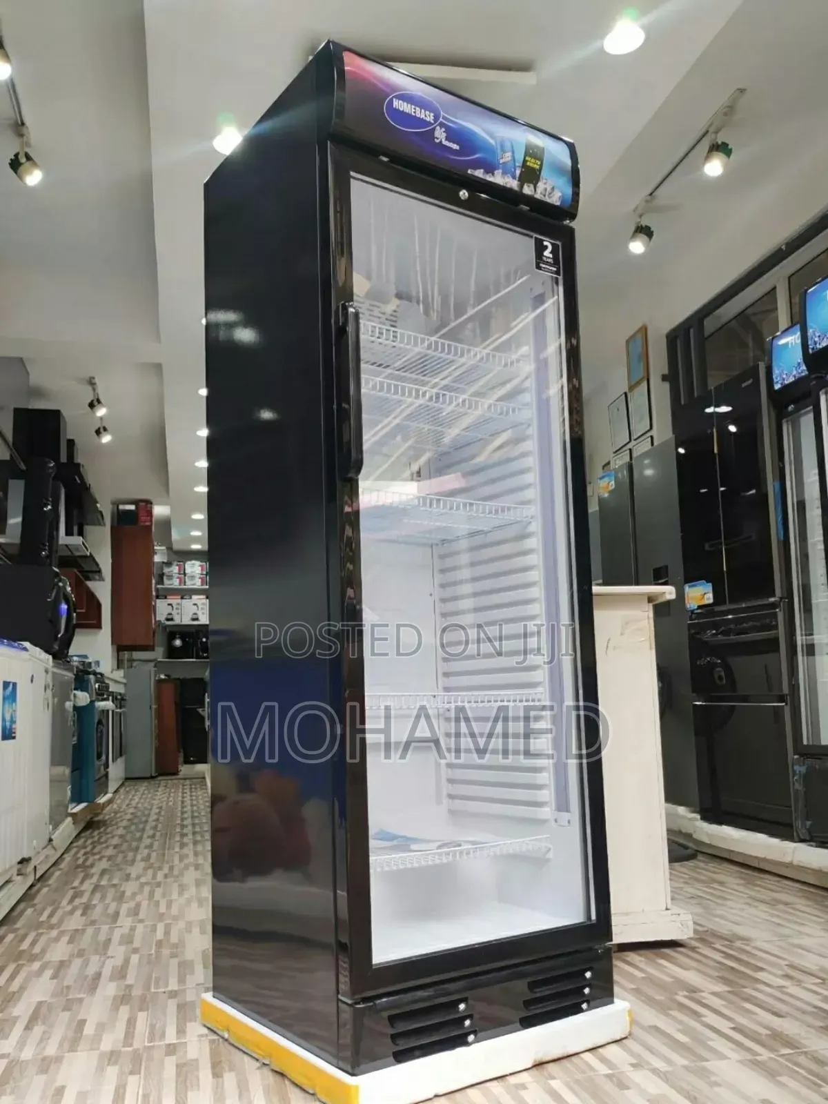Homebase Single Door Showcase Fridge 260l