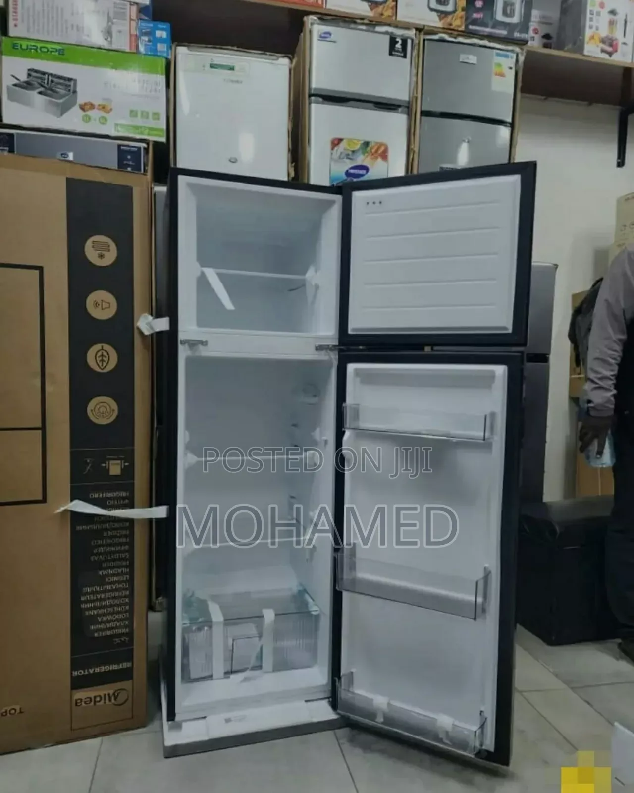 Midea Double Door Fridge 180l