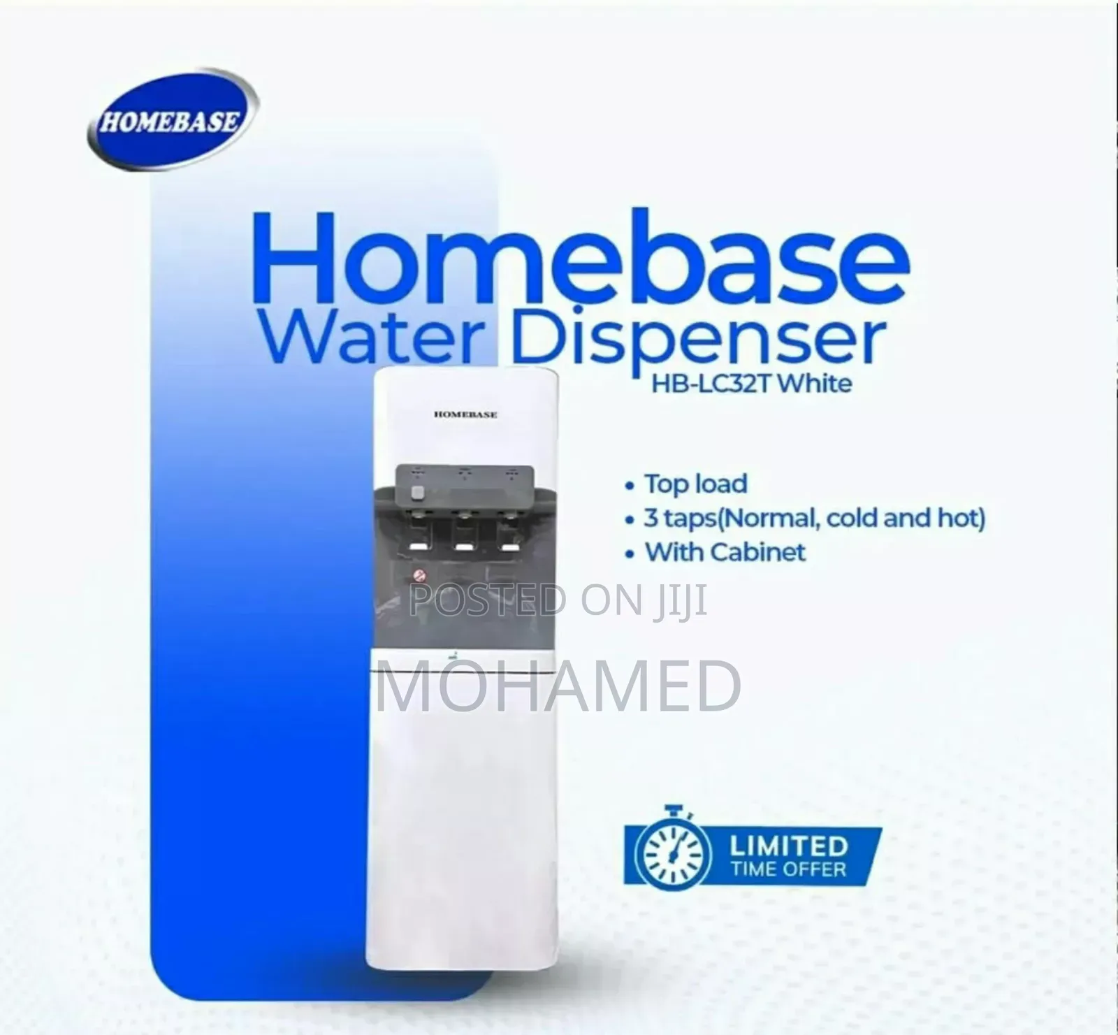 Homebase Water Dispenser Model Hb-Lc32t White