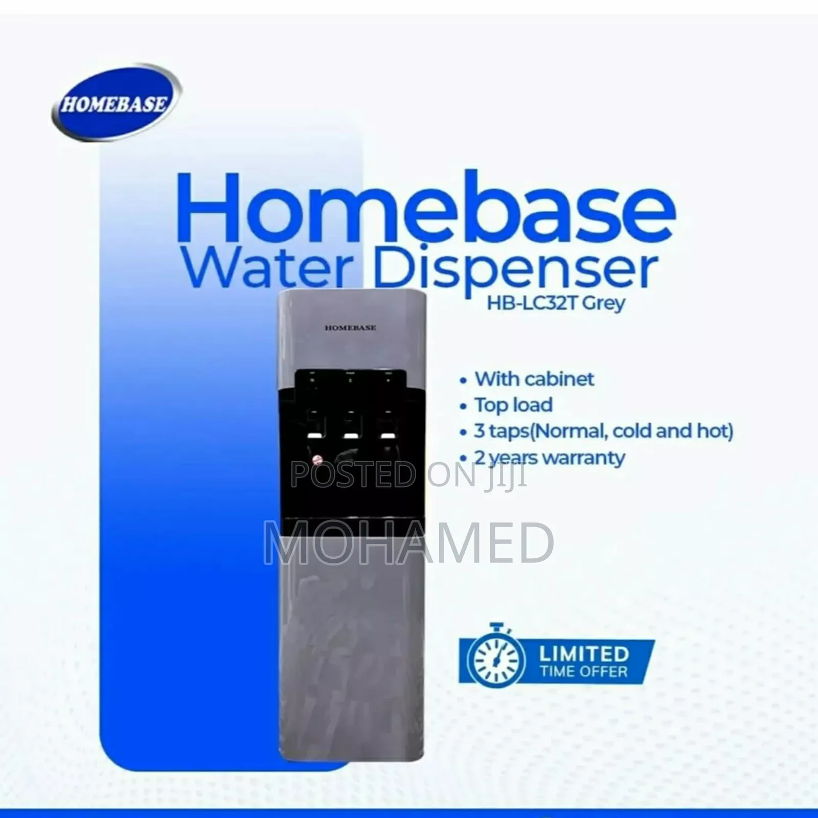 Homebase Water Dispenser Model Hb-Lc32t White