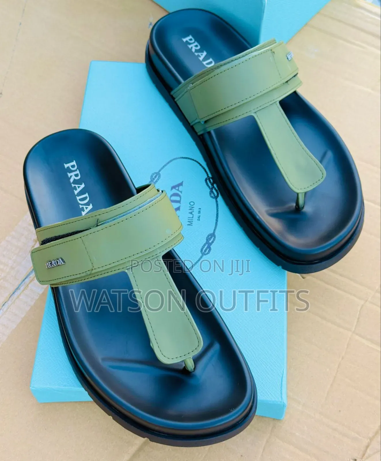 Top Quality Prada Materials Sandals Suitable for Men