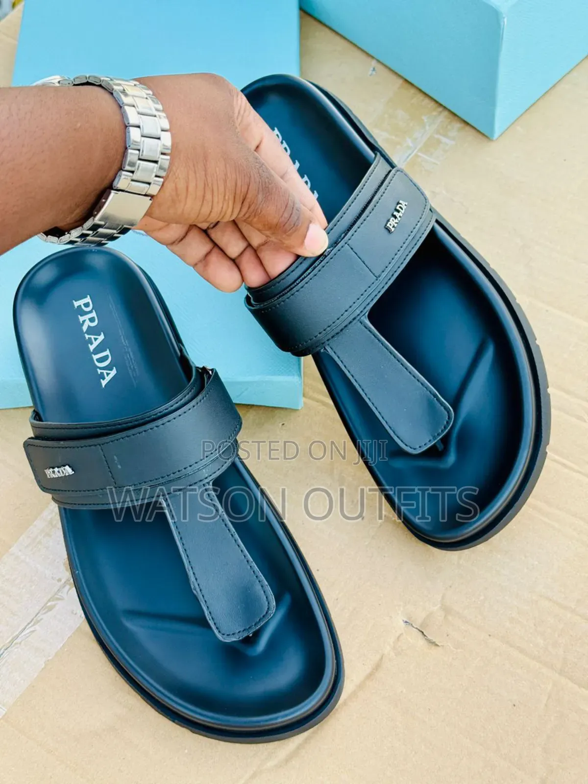 Top Quality Prada Materials Sandals Suitable for Men