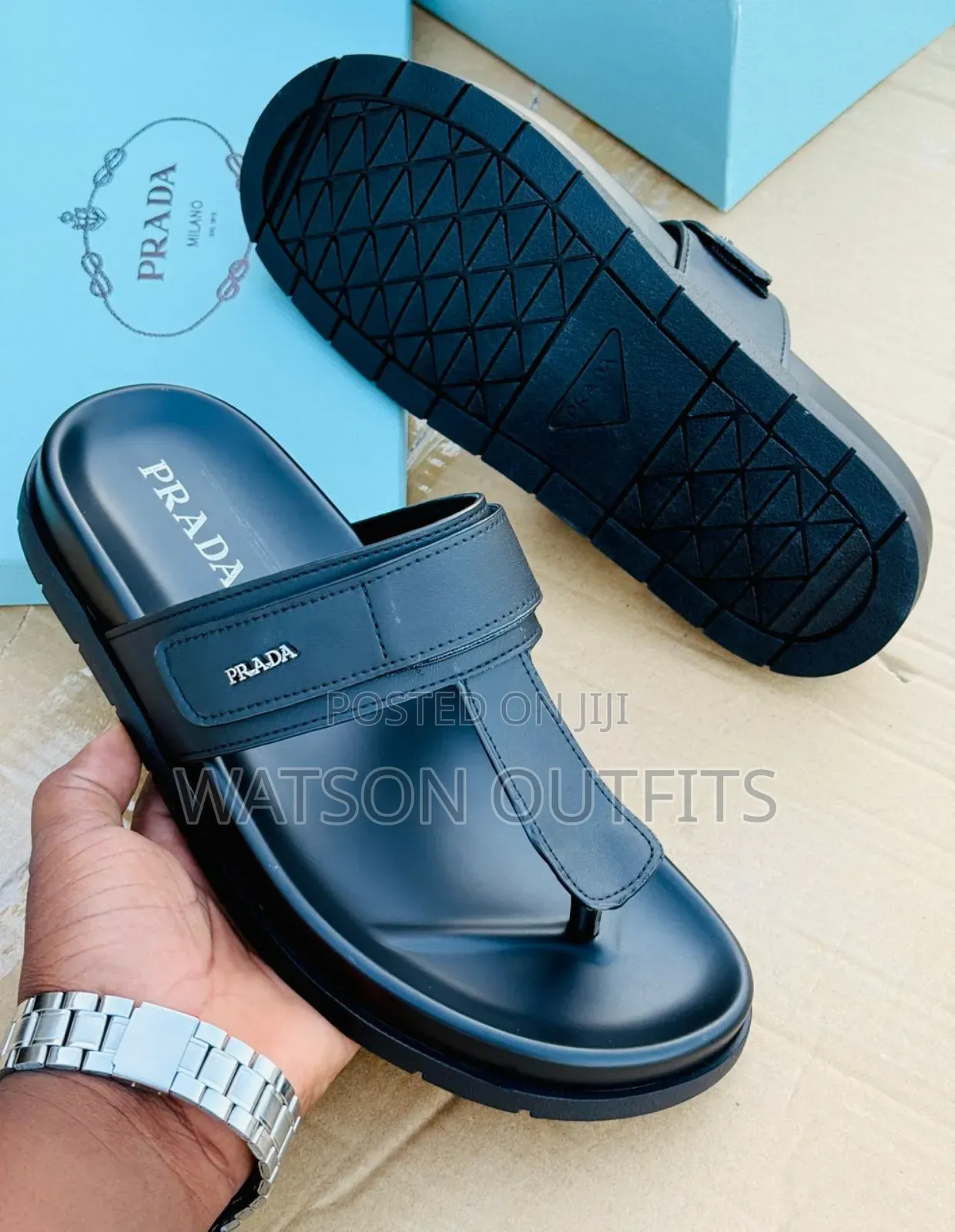 Top Quality Prada Materials Sandals Suitable for Men