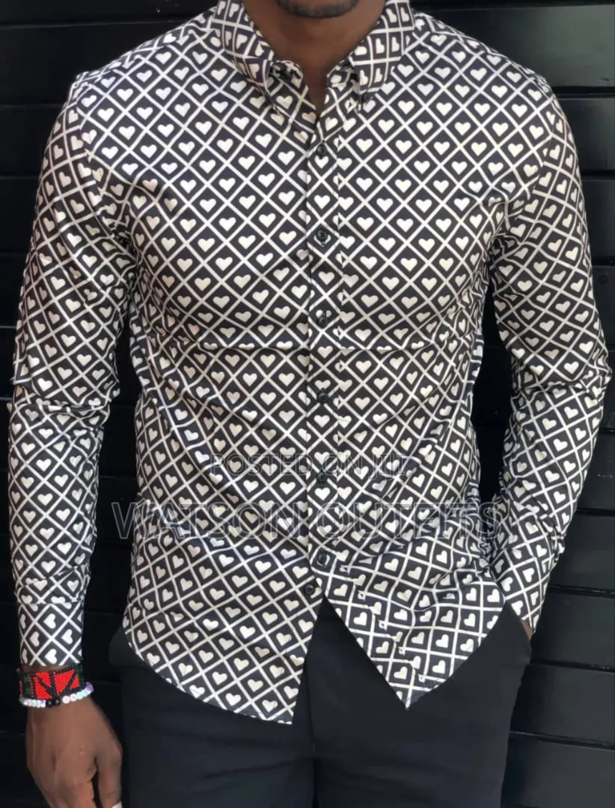 Men's Heart Design Top Shirts