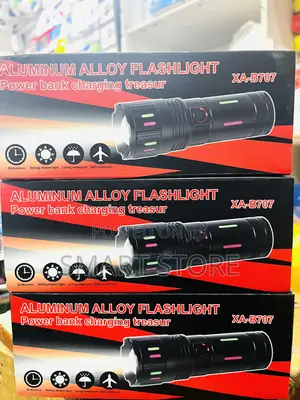 Aluminum Alloy Flashlight Power Bank Charging Treasur