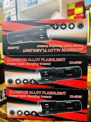 Aluminum Alloy Flashlight Power Bank Charging Treasur