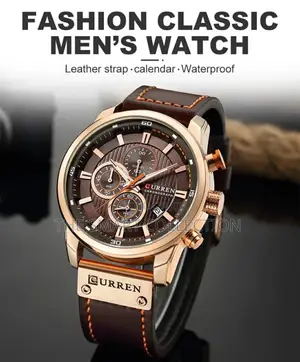 Cureen Watch Black and Brown Leather