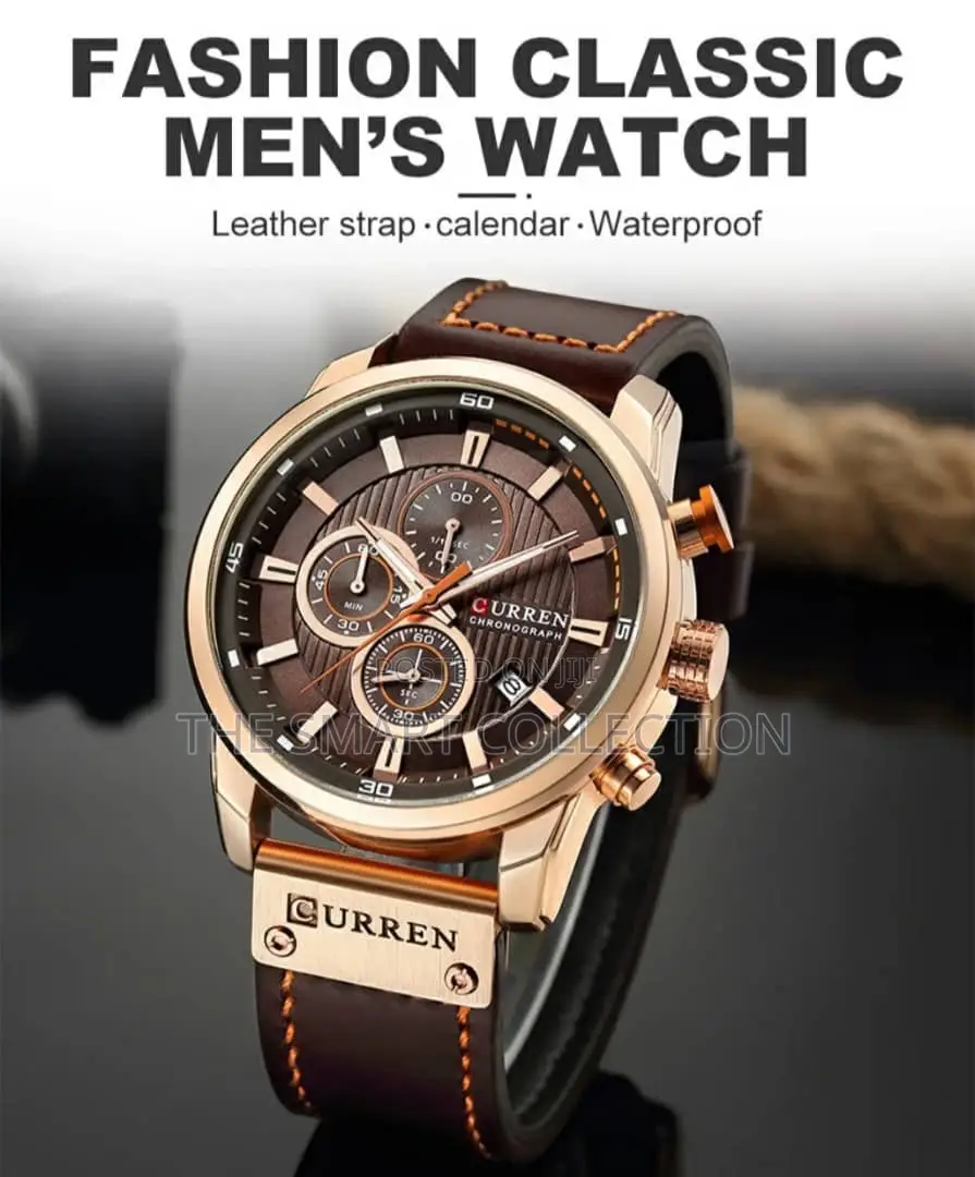 Cureen Watch Black and Brown Leather