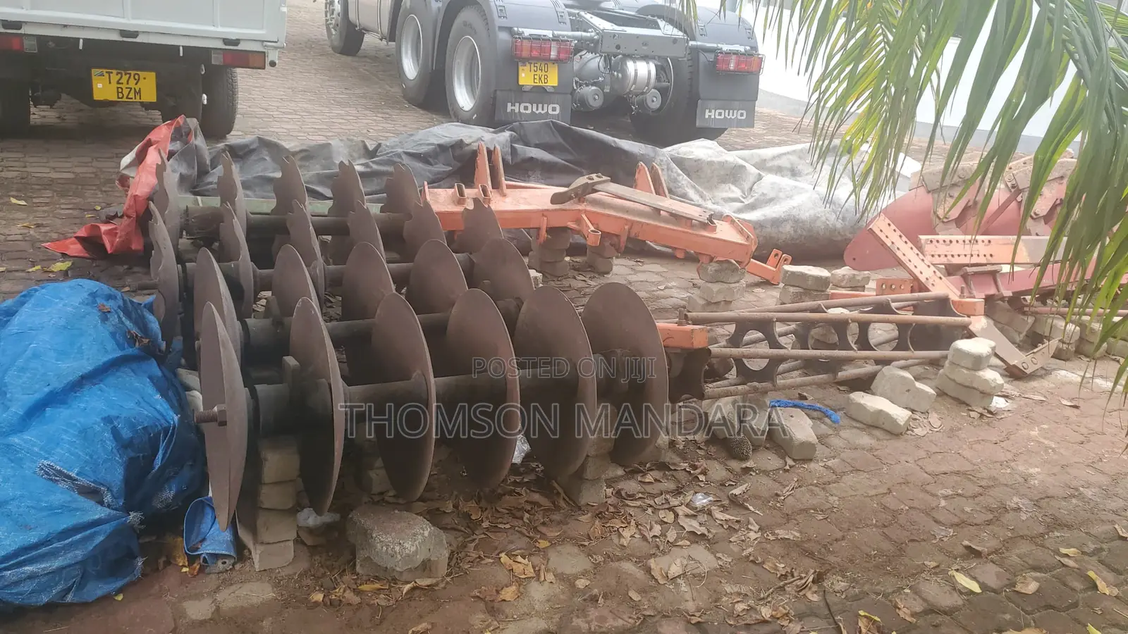 3 Items Harrow, Ripper and Leveling Plough