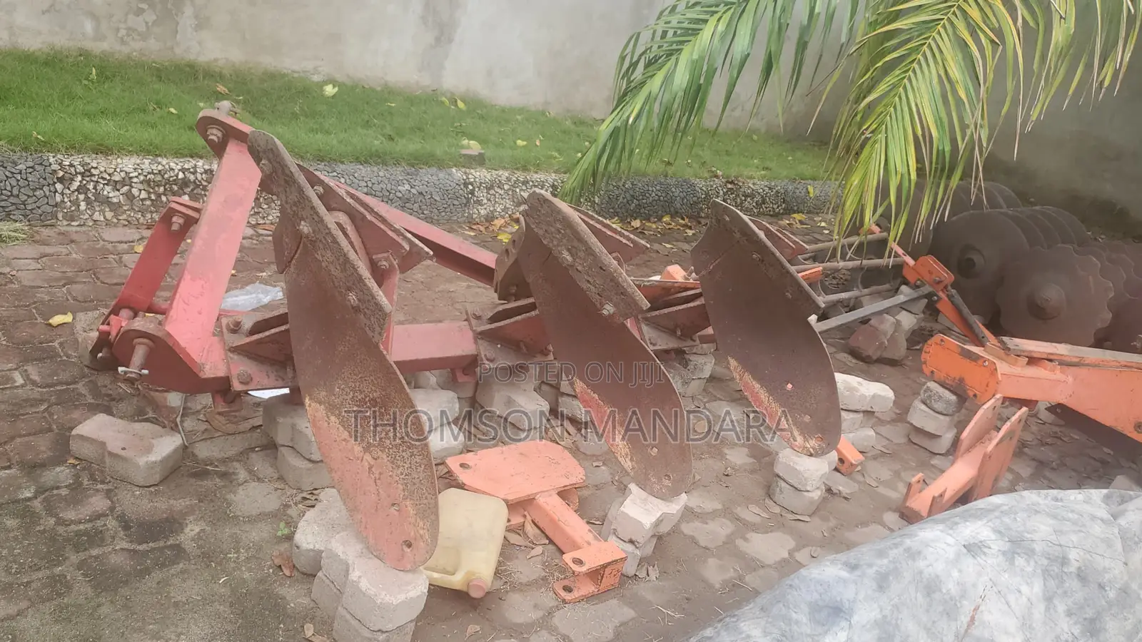 3 Items Harrow, Ripper and Leveling Plough