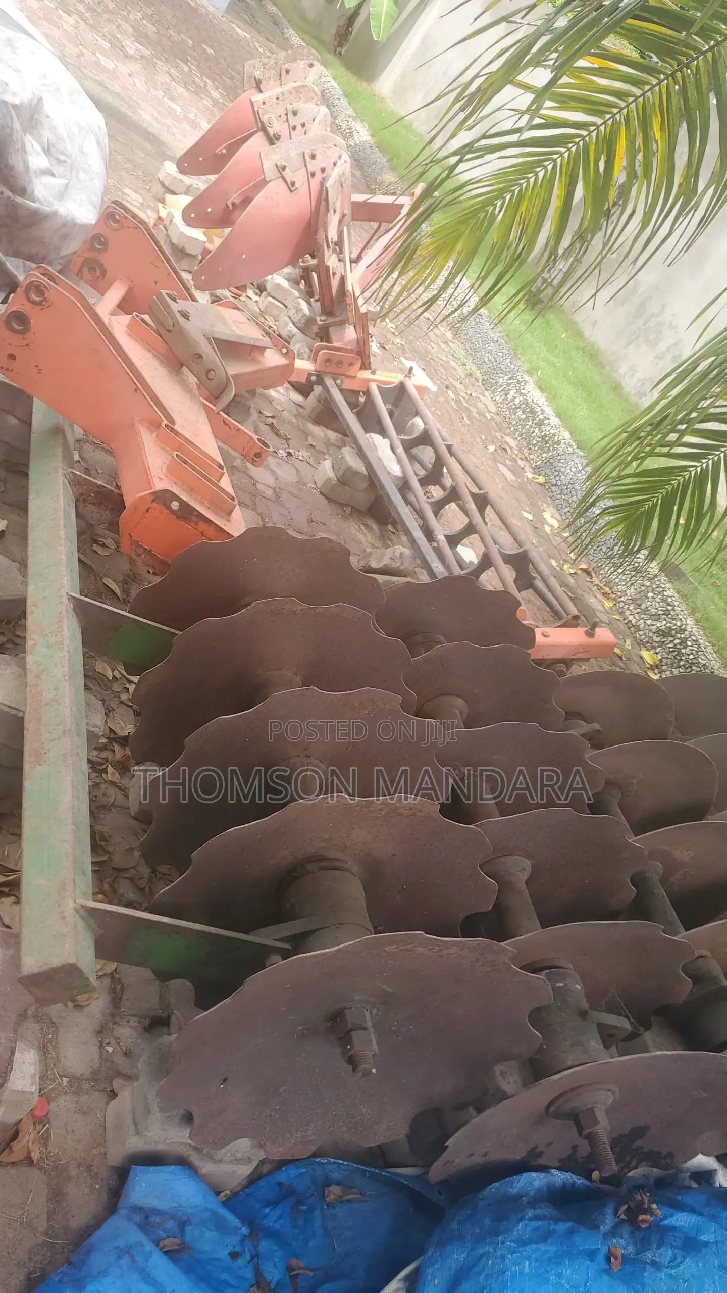 3 Items Harrow, Ripper and Leveling Plough
