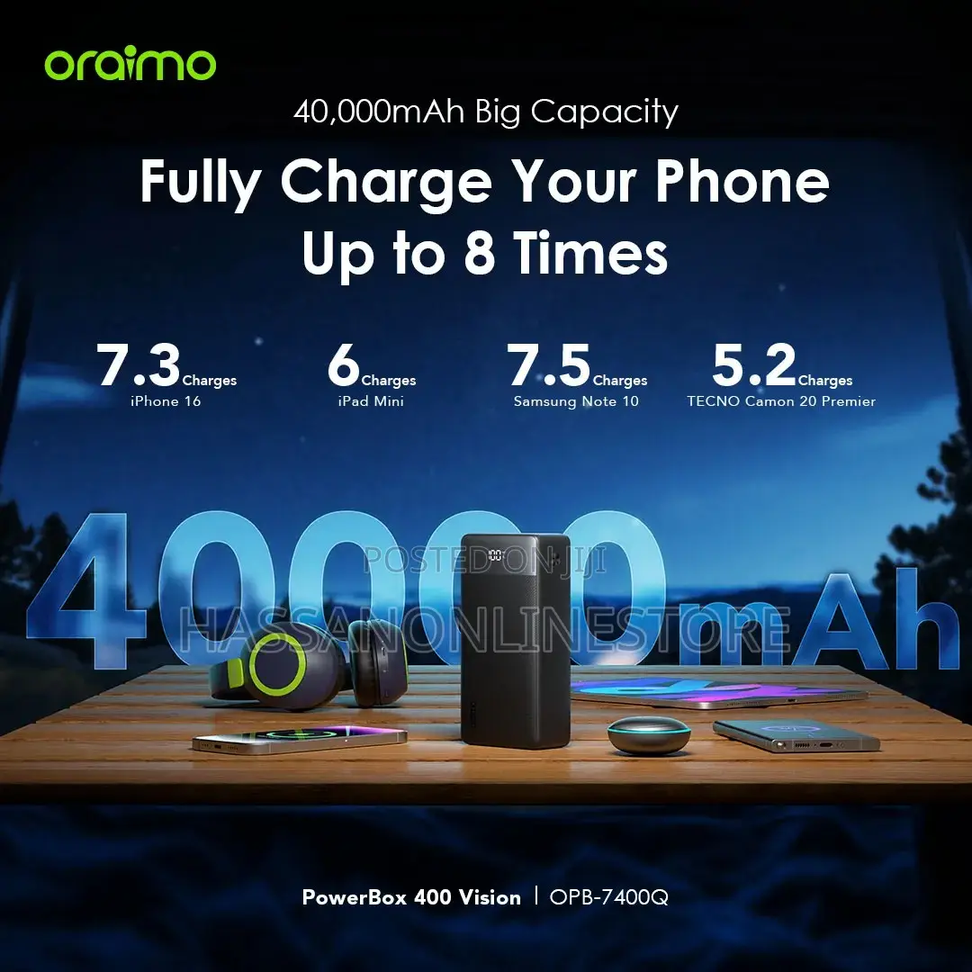Oraimo Powerbox 400 Vision 40000mah 22.5w Power Bank