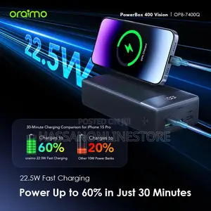 Oraimo Powerbox 400 Vision 40000mah 22.5w Power Bank