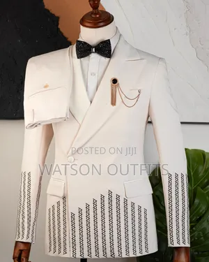 Men's Off-White or Cream Colour Suits