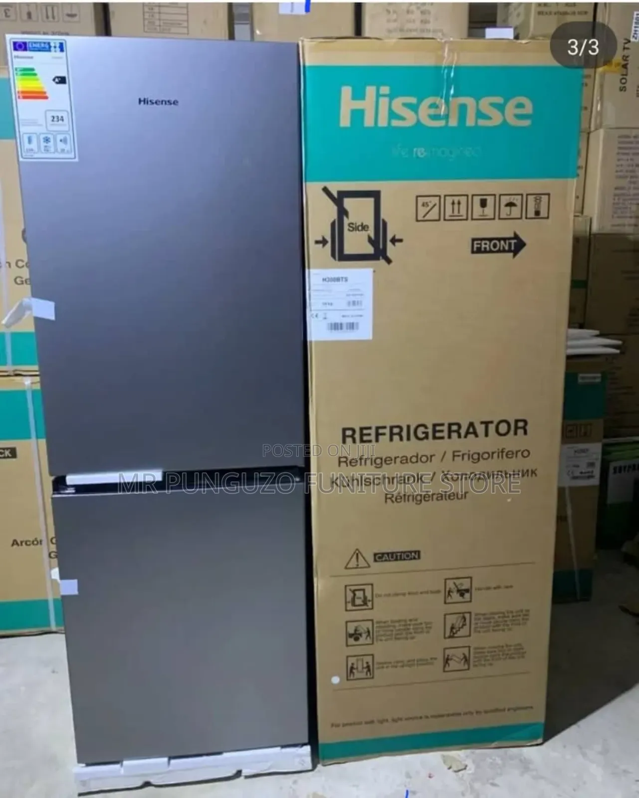 Hisense Fridge.H 300 BTS 780,000/=